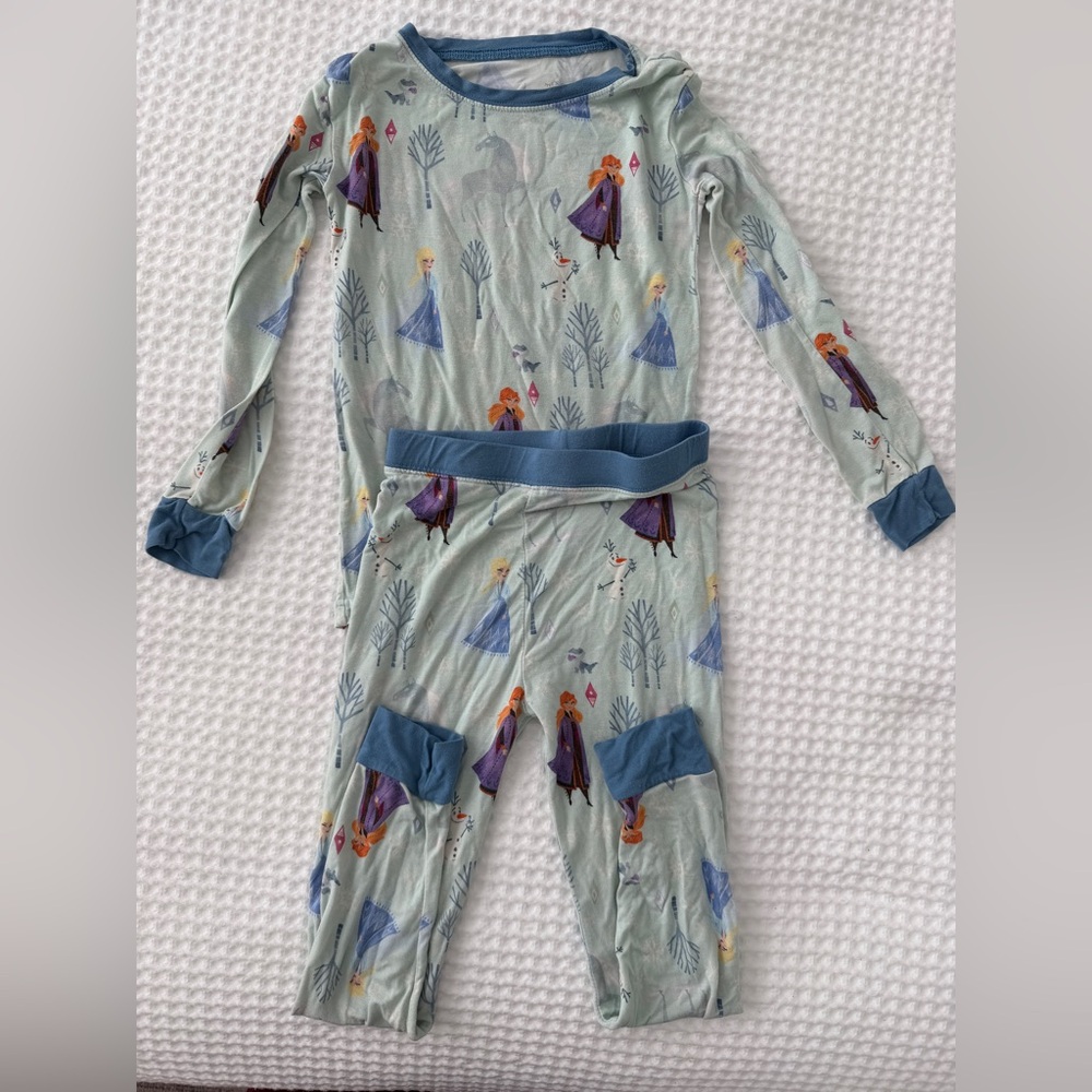 Little Sleepies x Disney Frozen long sleeved pajama set 4T